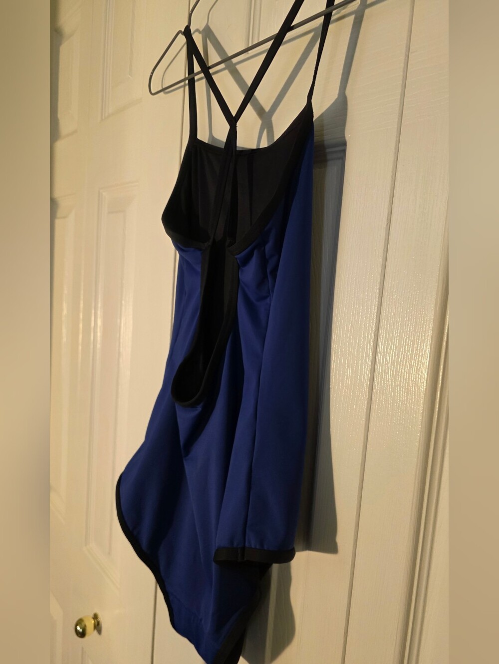 Knix Teen Classic Royal Blue One-Piece Swimsuit with Black Trim Small - Picture 9 of 12